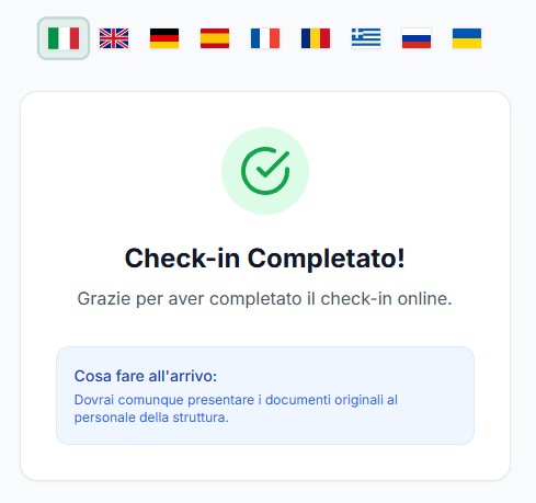 Check-in rapido e ordinato con UP Manager